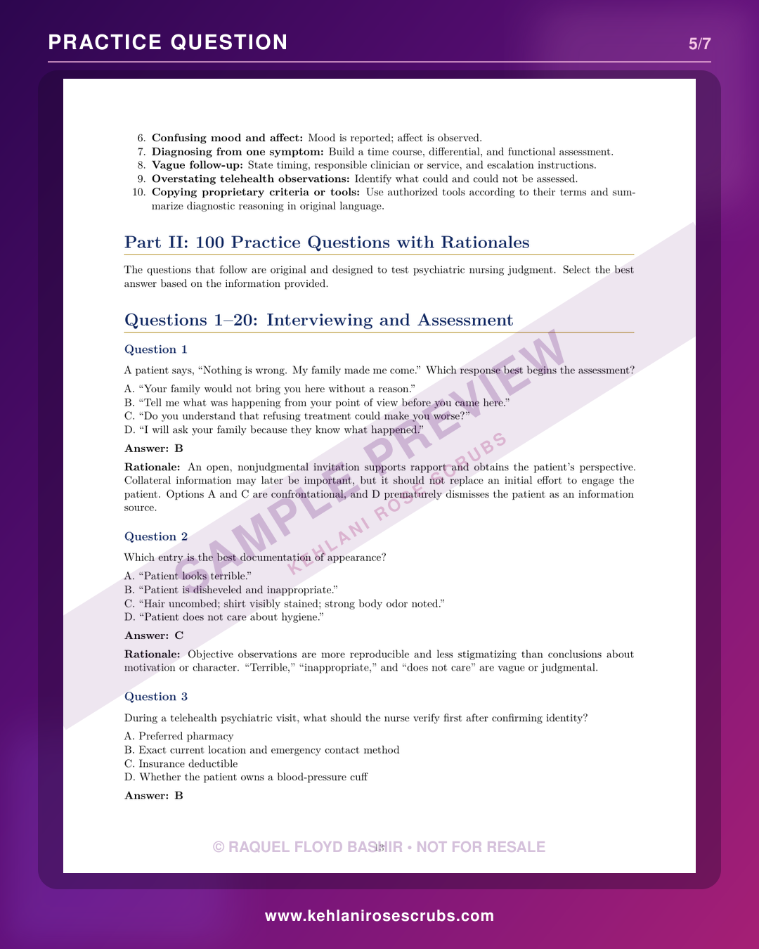 Psychiatric Nursing Practice Comprehensive Guide