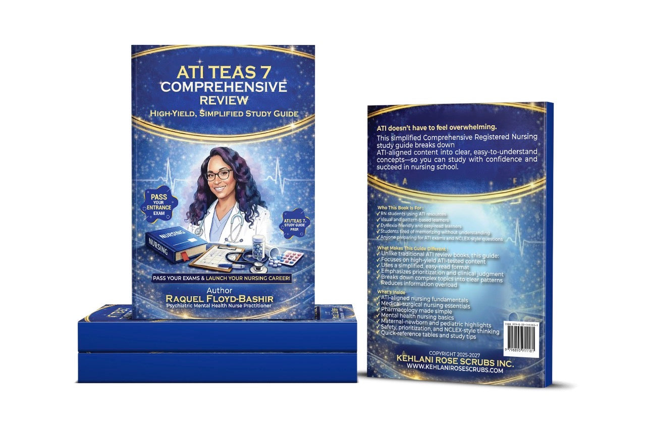 ATI TEAS 7 Comprehensive High Yield, Simplified Study Guide Digital Download