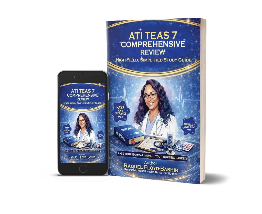 ATI TEAS 7 Comprehensive High Yield, Simplified Study Guide Digital Download