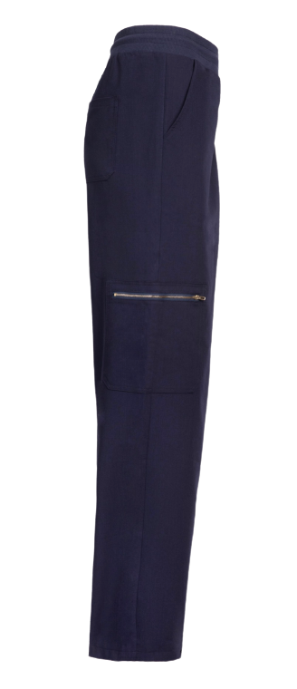 Straight Leg Zippered Pocket Scrub Pants
