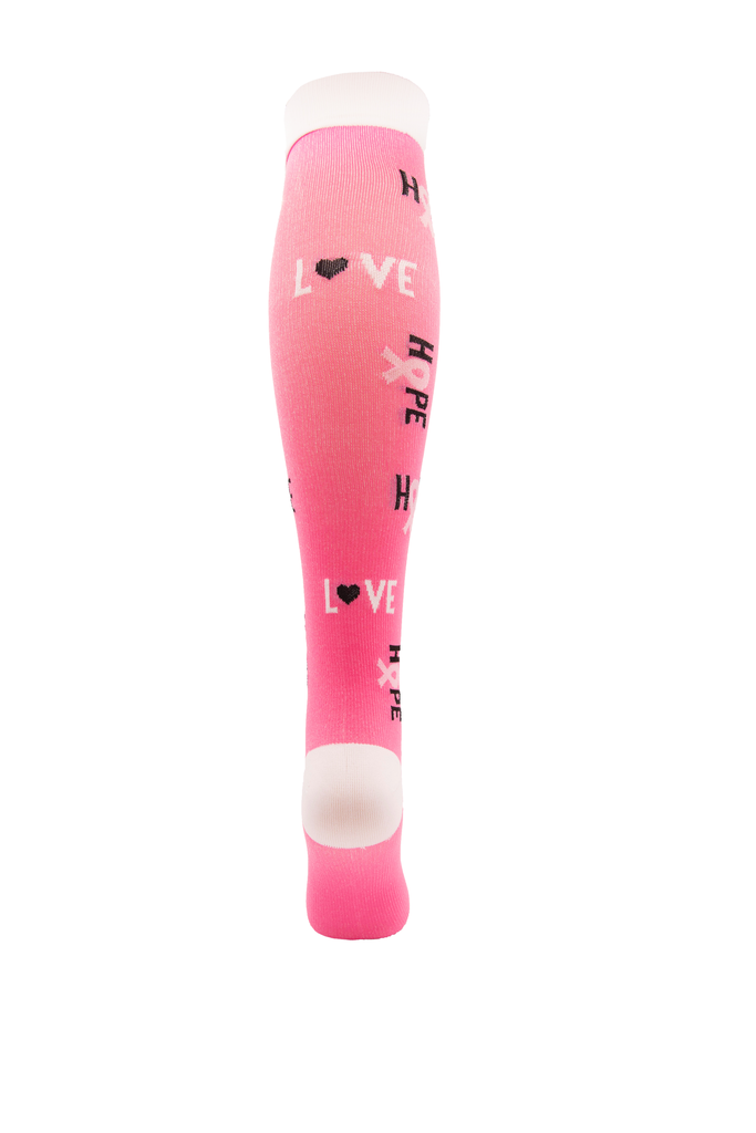Pink Love Nursing Compression Socks