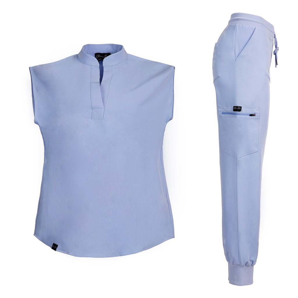 Sleeveless Flare Scrub Set