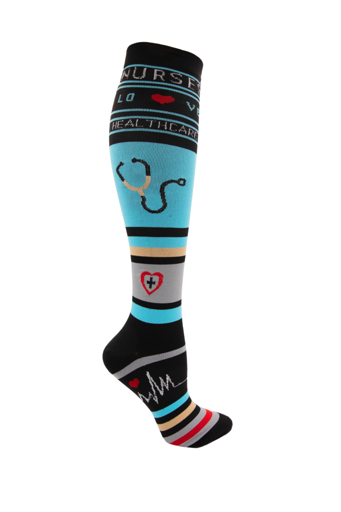 Stethoscope Nursing Compression Socks