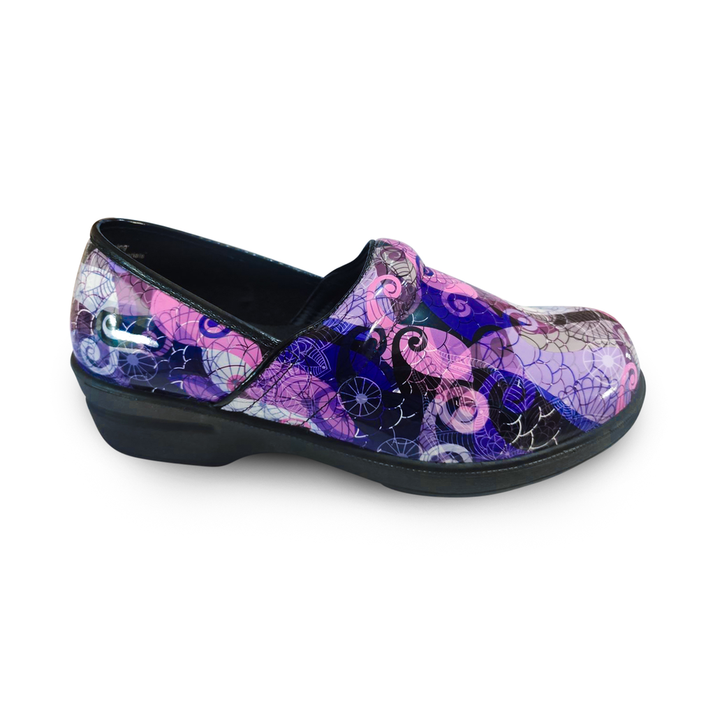 Purple Butterfly Nursing Clogs