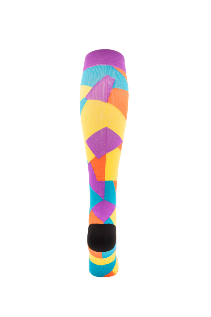 Colorful Zigzag Nursing Compression Socks