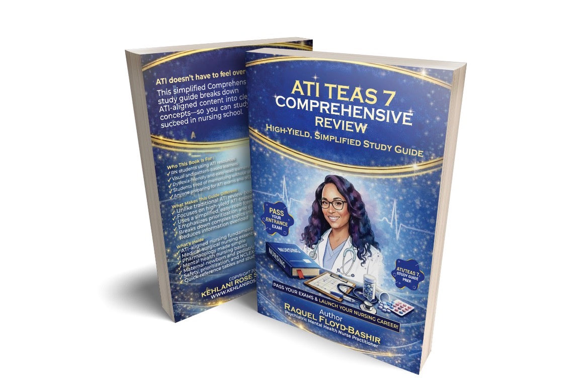 ATI TEAS 7 Comprehensive High Yield, Simplified Study Guide Digital Download