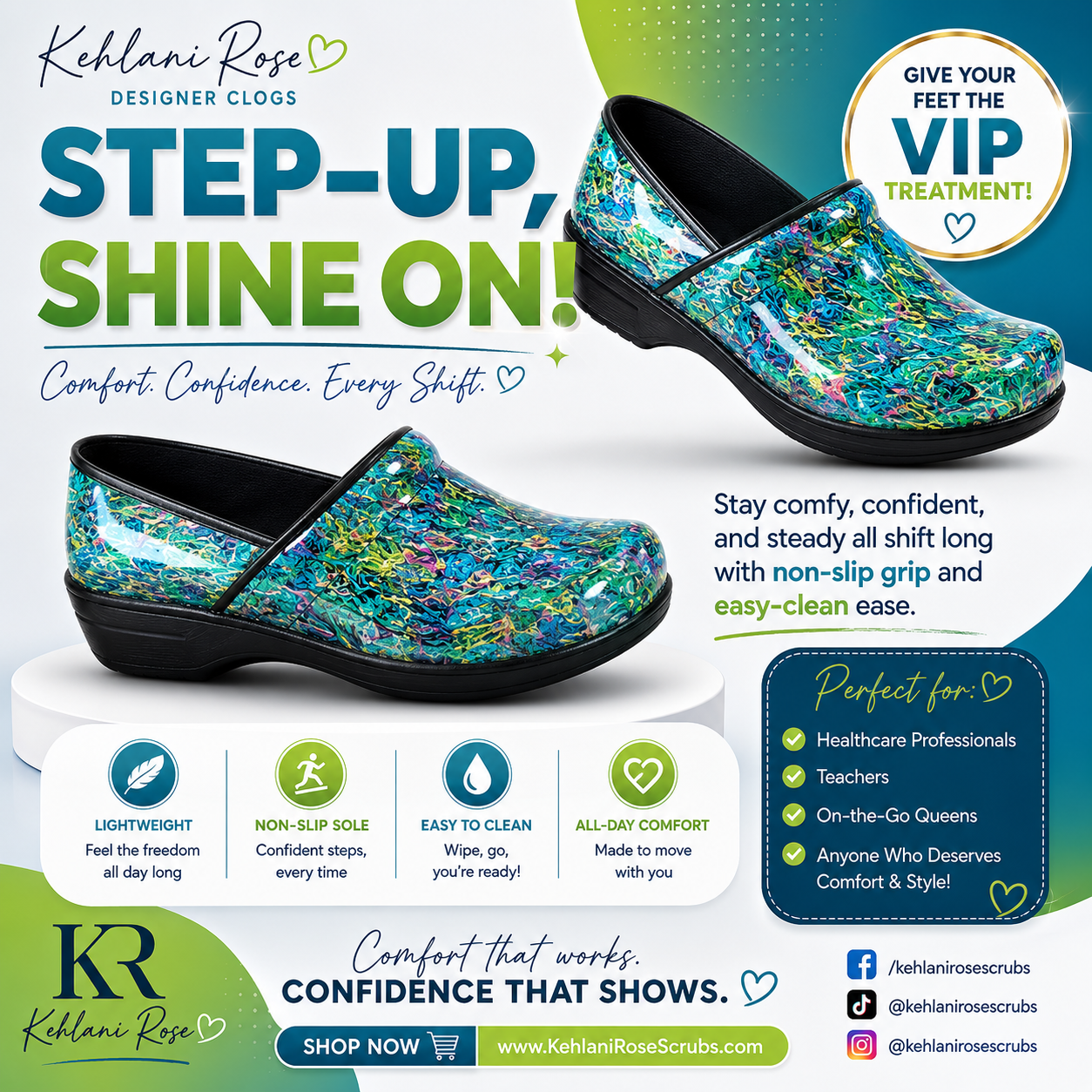 MultiFish Nursing Clogs