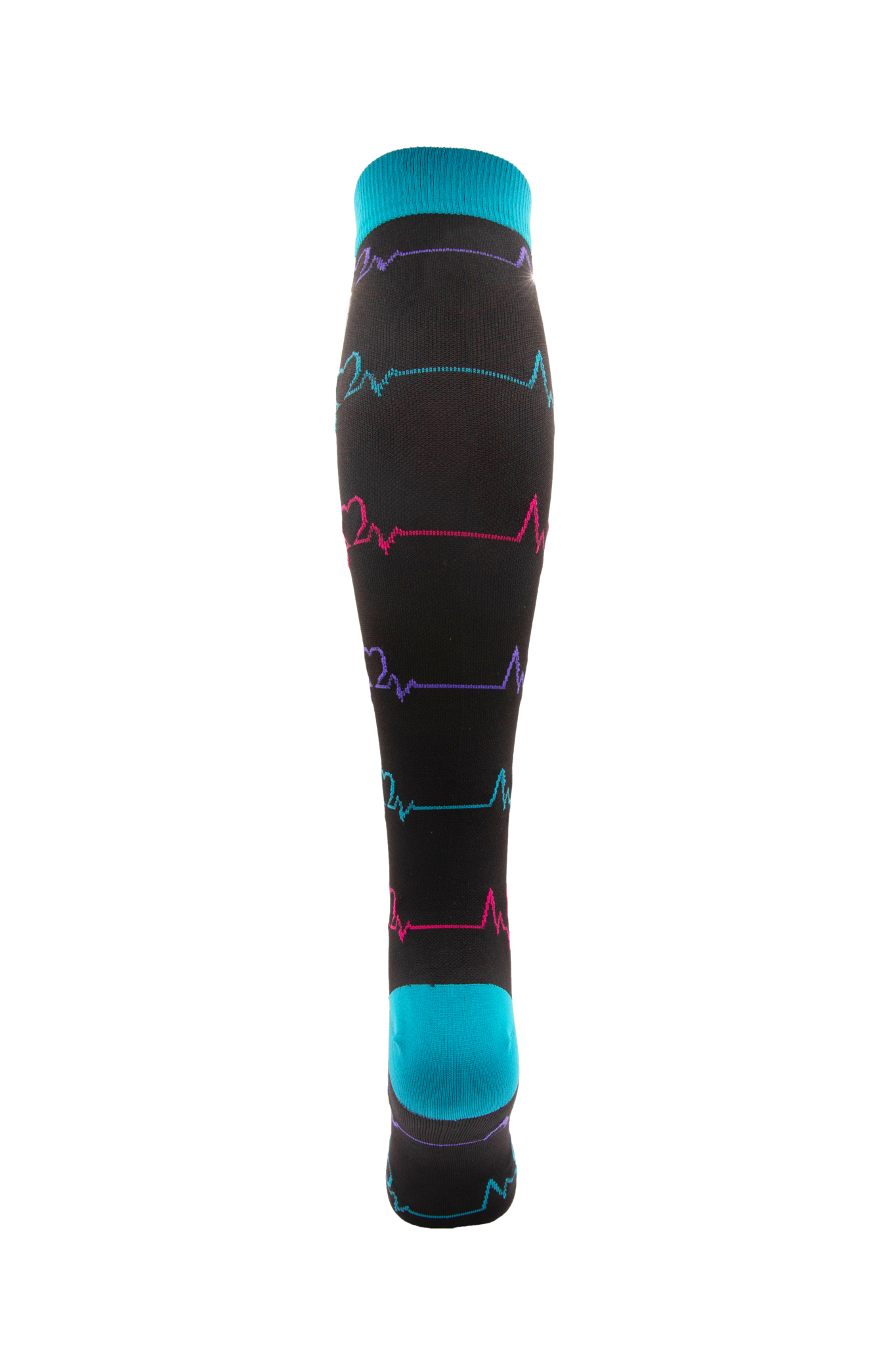 Teal Cardiac Nursing Compression Socks